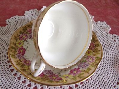 FOLEY CHINA TEA CUP AND SAUCER ENGLAND HAND DECORATED  