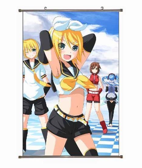 Wall Scroll Poster Kagamine Rin / Len (Vocaloid) 90*60cm  