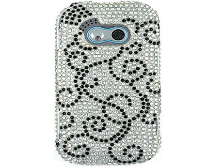 RHINESTONE BLING CRYSTAL FACEPLATE HARD CASE COVER LG NEON GT365 KS360 