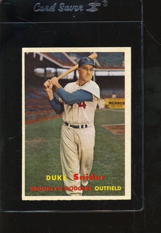 1957 TOPPS #170 DUKE SNIDER EXMT *11724  