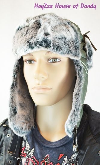 Winter Casual Vintage Earflap Trooper Bomber Aviator Hat One Size Fits 