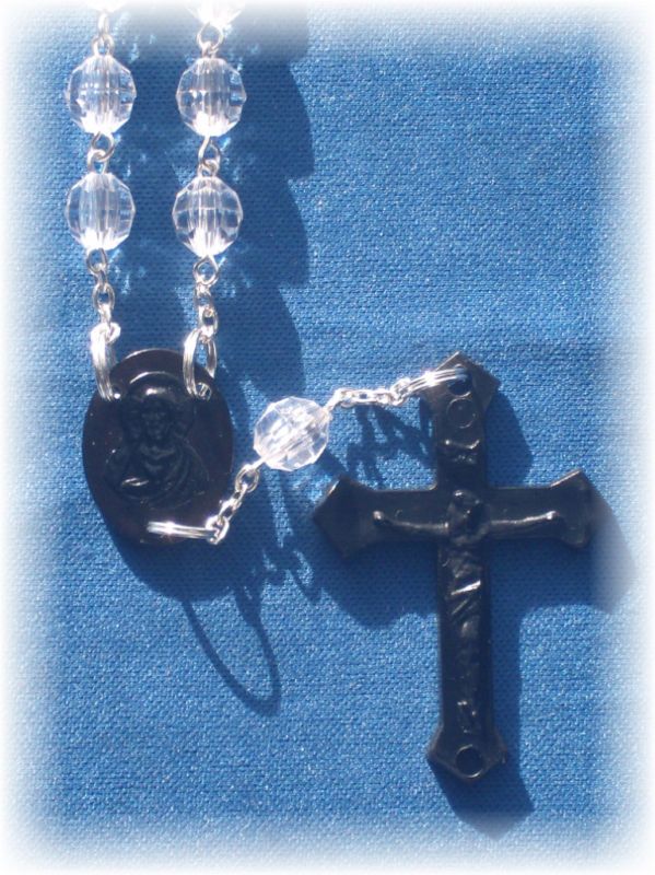 Handmade Acrylic One Decade Crystal Auto Rosary  