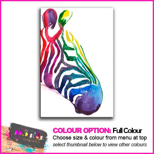 PREMIUM NEW   Animal Zebra Wild   10 COLOURS / SIZES  