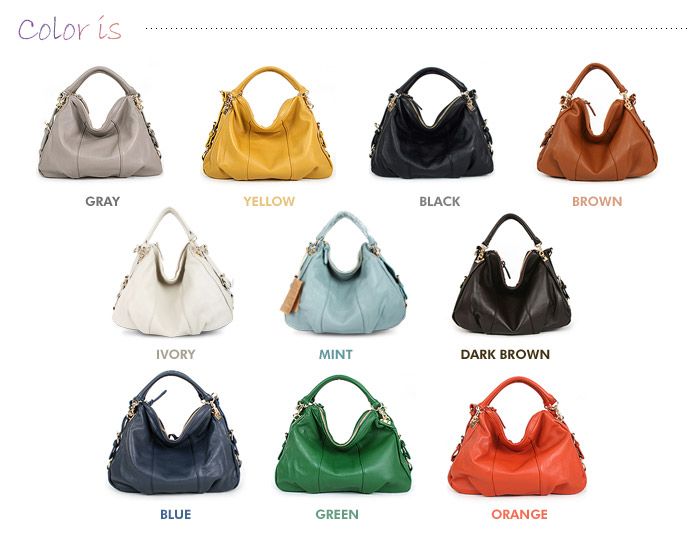 New GENUINE LEATHER purses handbags Totes HOBO SHOULDER Bag [WB1057 