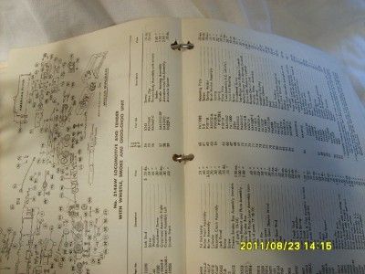 AMERICAN FLYER GILBERT REPAIR SHEETS ORIGINAL SERVICE  