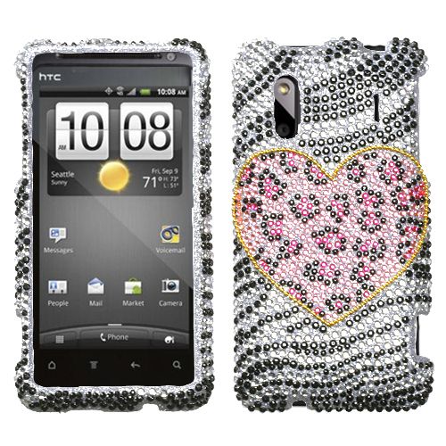 HTC EVO Design Hero Kingdom 4G Sprint Hard Case Cover Zebra Leopard 