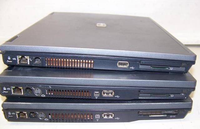 LOT OF 3) HP COMPAQ SERIES LAPTOP 1.86GHz   2GHz  