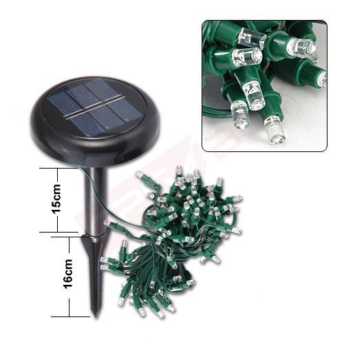 15M Solar Powered 100 LED Fairy String Xmas Lights Lamp  