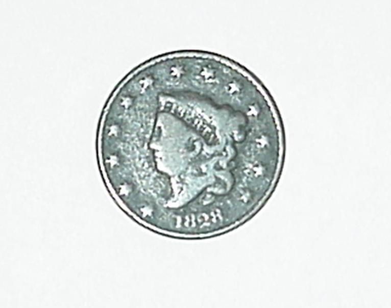 1828 One Cent Liberty Coin  