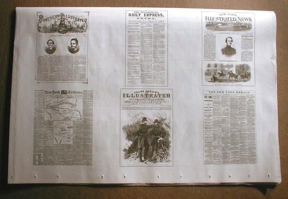 15 Civil War NEWSPAPERS w Display Headlines 1861 1865 Ft Sumter to Lee 