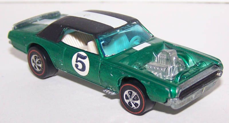 Hot Wheels Redline 1970 TNT Bird Green/White Spoilers  