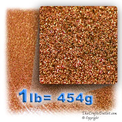1lb = 454g Polyester Glitter powder Dust Copper  