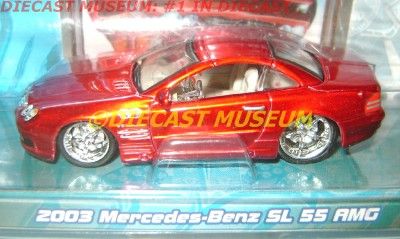 2003 03 MERCEDES BENZ SL 55 AMG PLAYERZ LUXURY DIECAST MAISTO  