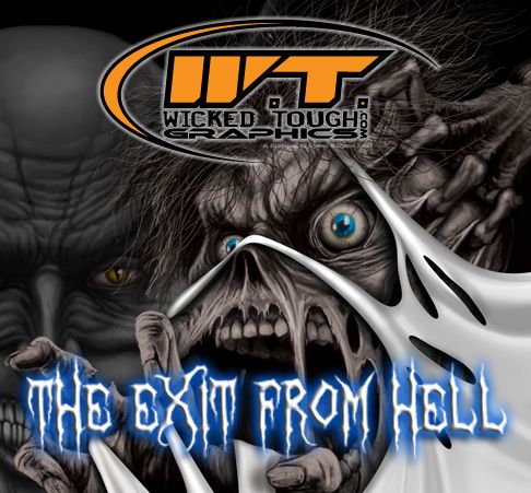 YAMAHA BANSHEE GRAPHICS THE EXIT OF HELL WHITE  