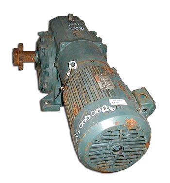 Reliance 10 HP Gear Motor 230 460 Volt   