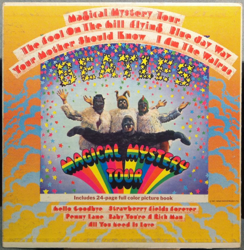   magical mystery tour LP VG MAL 2835 Vinyl 1967 Mono Orig W/Book  