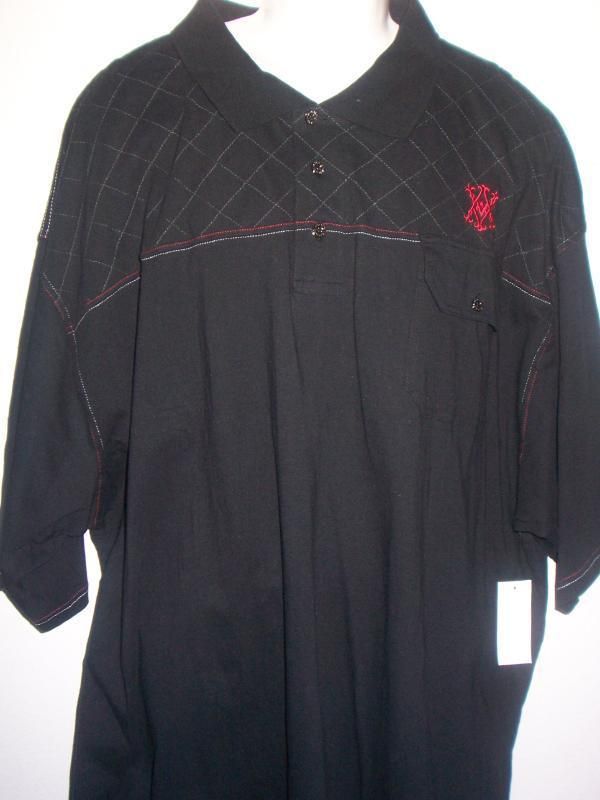 NEW AVIREX BIG & TALL QUILTED POLO SHIRT 4X 4XL 4XB 5XL  