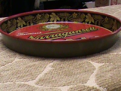 1930s Famous Narragansett Lager Ale Beer Tray.Large collection 