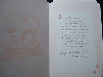 1st 25th 30th 40th 50th 60th ~ WEDDING ANNIVERSARY CARD  