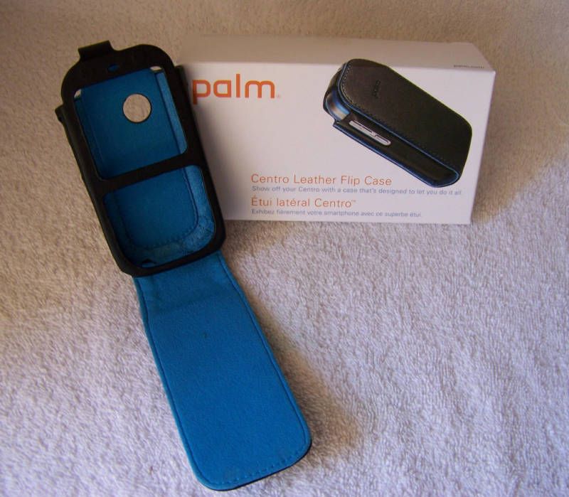 PALM LEATHER BLUE FLIP CASE 4 CENTRO SMARTPHONE 3446WW  