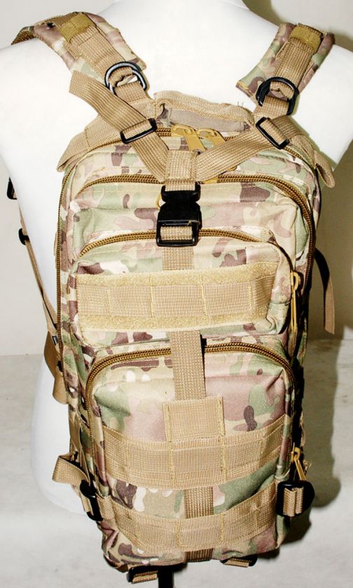 LEVEL 3 MOLLE ASSAULT BACKPACK BAG CAMO WOODLAND  3744  