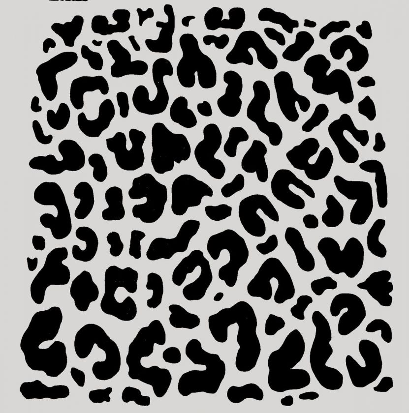 CHEETAH LEOPARD STENCIL ANIMAL PRINTS lots of dots SAFARI TEMPLATE NEW 