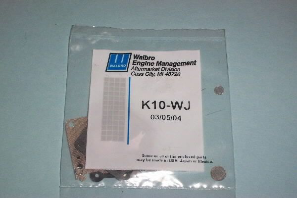 GENUINE WALBRO WJ CARBURETOR REPAIR KIT K10 WJ  