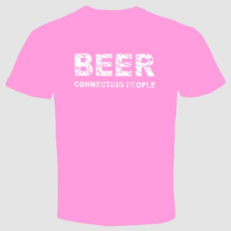 Booze Funny Slogan T shirt Alcohol Bar College Beer Connecting People 