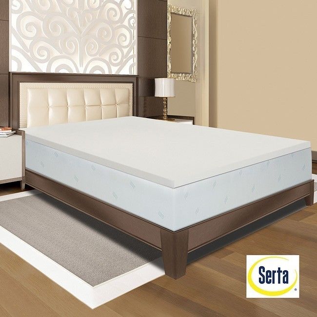 POUND 2 MEMORY FOAM QUEEN MATTRESS TOPPER FOR BED  