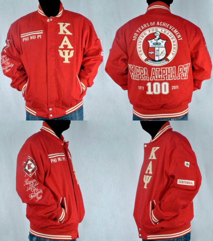 KAPPA ALPHA PSI RED LONG SLEEVE JACKET 100 YEAR L 5X  