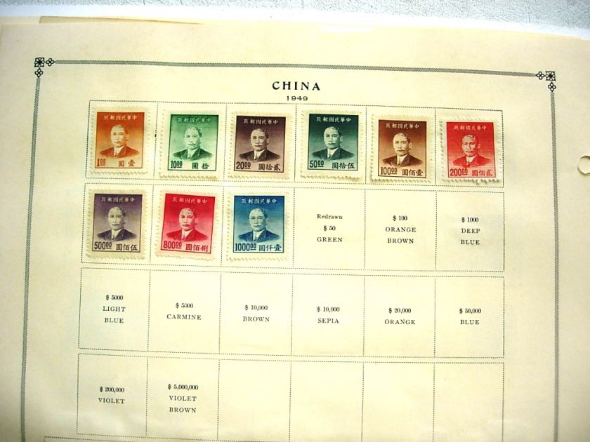 CHINA, Advanced Stamp Collection hinged on Scott pages 