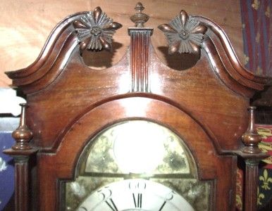   FRUITWOOD LONGCASE GRANDFATHER CLOCK ROBERT KNOX BEITH (AYRSHIRE) 1760