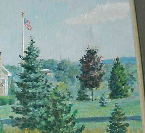 HOWARD BECKER HONESDALE ESTATE HOUSE PAINTING LISTED  