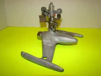 Vintage W.D. ALLEN Mfg Lawn Sprinkler UNIQUE AIRPLANE Design SPACESHIP 