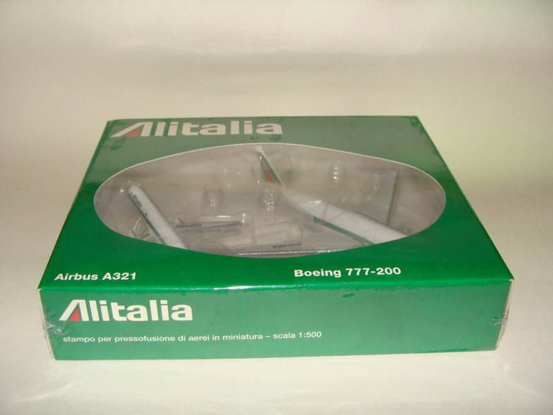 Herpa Wings 1500 Alitalia Ser A321 + B777 NG  