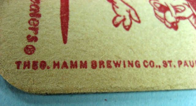 HAMMS BEER WGN TV CHICAGO CUBS WHITE SOX COASTER 1960s  