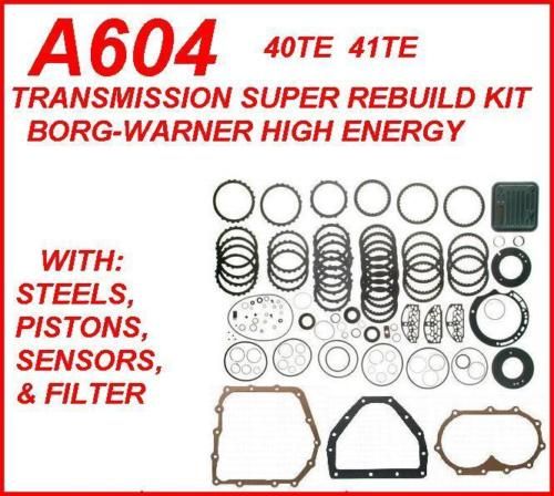 A604 TRANS SUPER REBUILD KIT BORG WARNER HI ENERGY 90+  