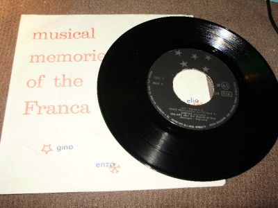 Franca C. Gino Romagnoli and his band Spanish VERY RARE  