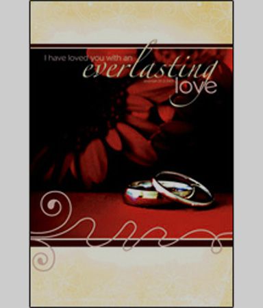 100 (U6293) Filagree Frame Wedding Programs  