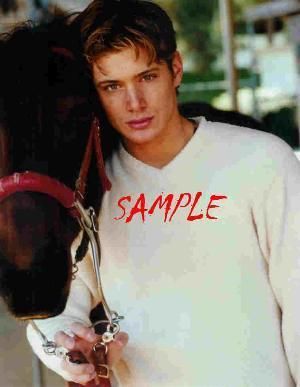 SUPERNATURAL JARED JENSEN ACKLES SWEATER W HORSE PHOTO  