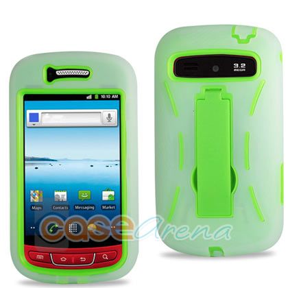   Silicone Case+Hard Case+KickStand For Samsung Admire/Vitality R720