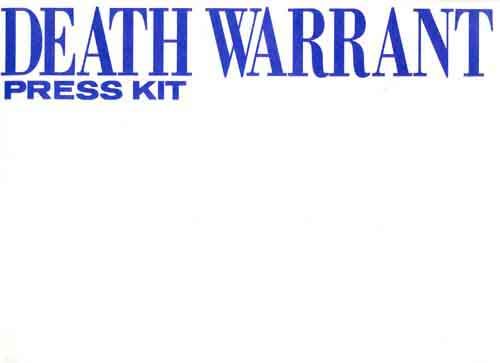 DEATH WARRANT press kit JEAN CLAUDE VAN DAMME  