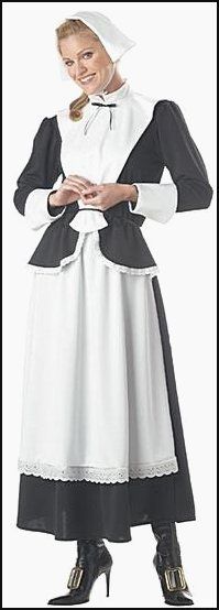 Costumes Dutch Colonial Pilgrim Costume Set 4p Ad  