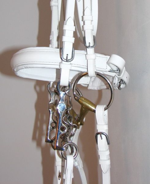 FSS German WHITE SILVER Comfort FRIESIAN KEURING Bridle  