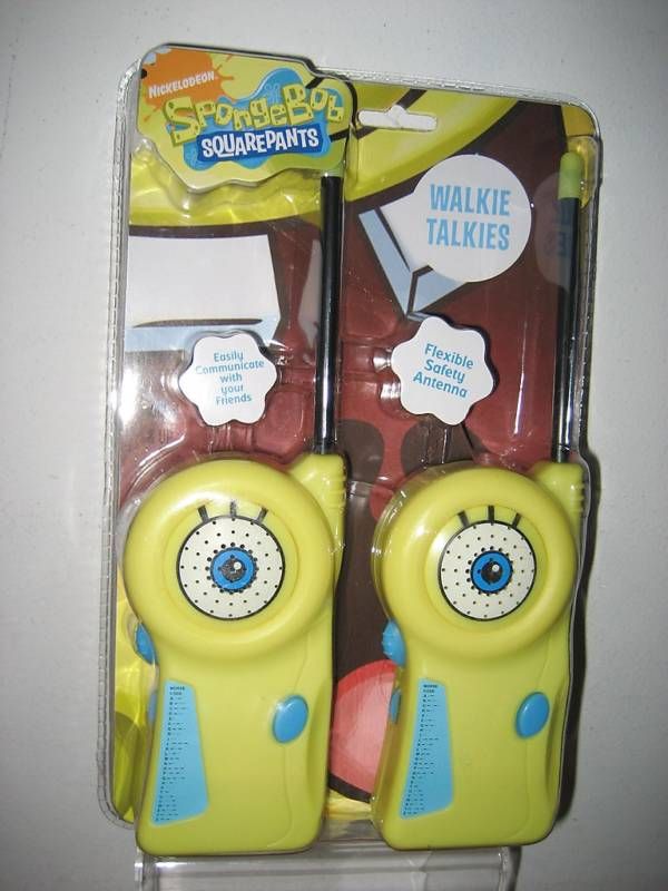 SPONGEBOB SQUAREPANTS WALKIE TALKIE WITH MORSE CODE NEW  