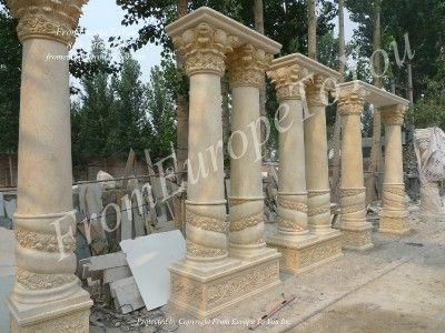 THE BEST EGYPT CREAM MARBLE COLUMNS ON  MEG2  