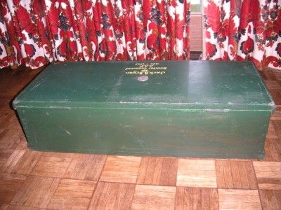 VINTAGE WWII USAF SOLID WOOD AMMO JACK BRYAN BOMBER COMMAND BOX 10 INF 