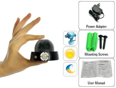 Mini Dome Surveillance Camera with IR Night Vision (PAL, Sony CCD)