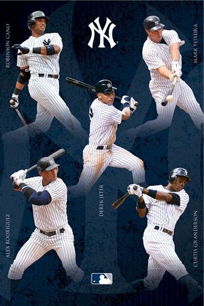   STARS 2012 22x34 Baseball MLB 5709 Jeter Rodriguez 017681057094  