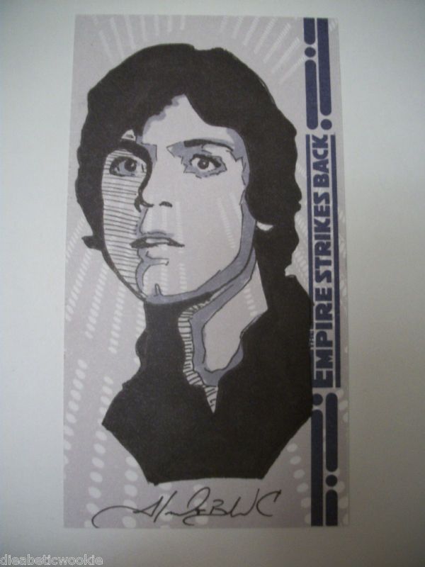 Star Wars Empire 30 sketch art card Alex Buechel Topps  